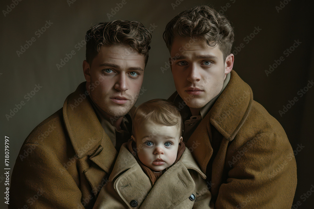 Family Love: Young Boy and Dad Embracing in a Beautiful Summer Home, Portraying Happiness and Emotions Family Love: Young Boy and Dad Embracing in a Beautiful Summer Home, Portraying Happiness and Emotions