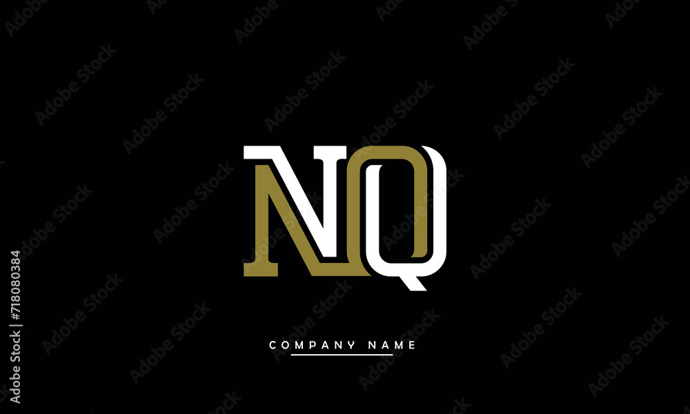 NQ, QN, N, Q Abstract Letters Logo Monogram NQ, QN, N, Q Abstract Letters Logo Monogram