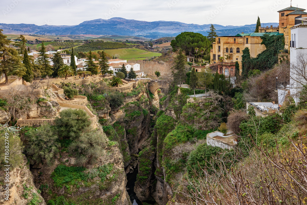 Beautiful landscape from Ronda city, Andalusia, Spain