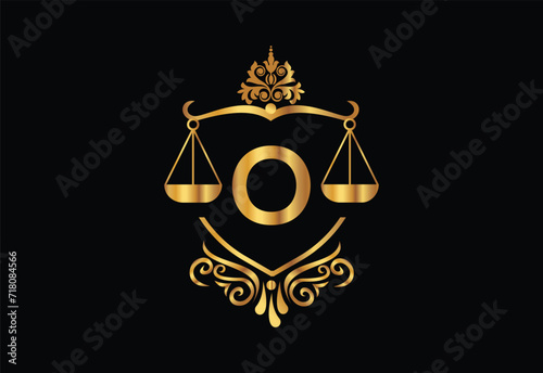 Low firm logo with latter N vector template, Justice logo, Equality, judgement logo vector illustration