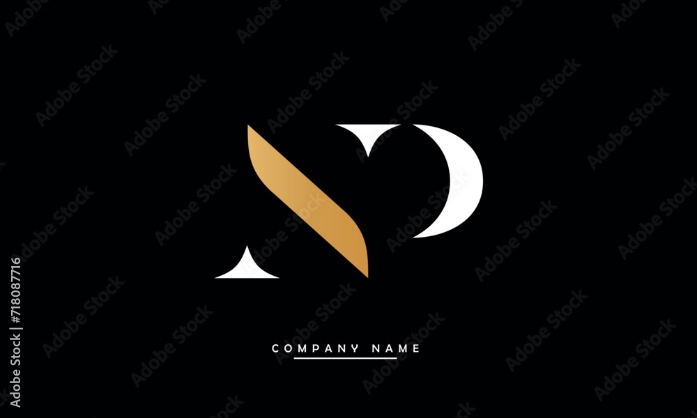NP, PN, N, P Abstract Letters Logo Monogram NP, PN, N, P Abstract Letters Logo Monogram