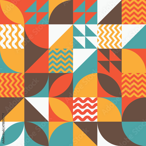 geometric simple shape modern background seamless pattern