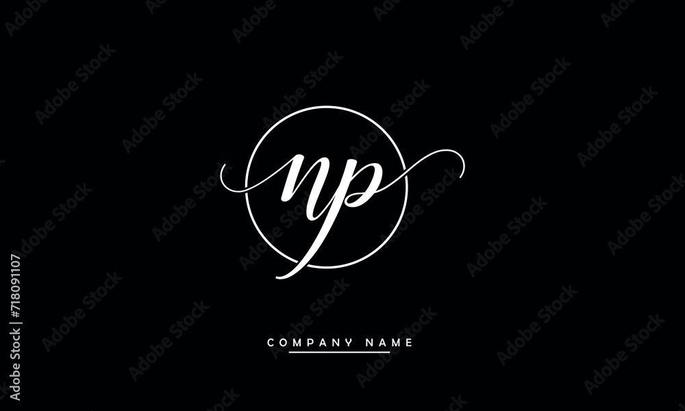 NP, PN, N, P Abstract Letters Logo Monogram NP, PN, N, P Abstract Letters Logo Monogram