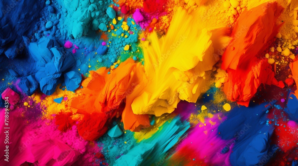 Colorful festival colors can be seen in this studio shot