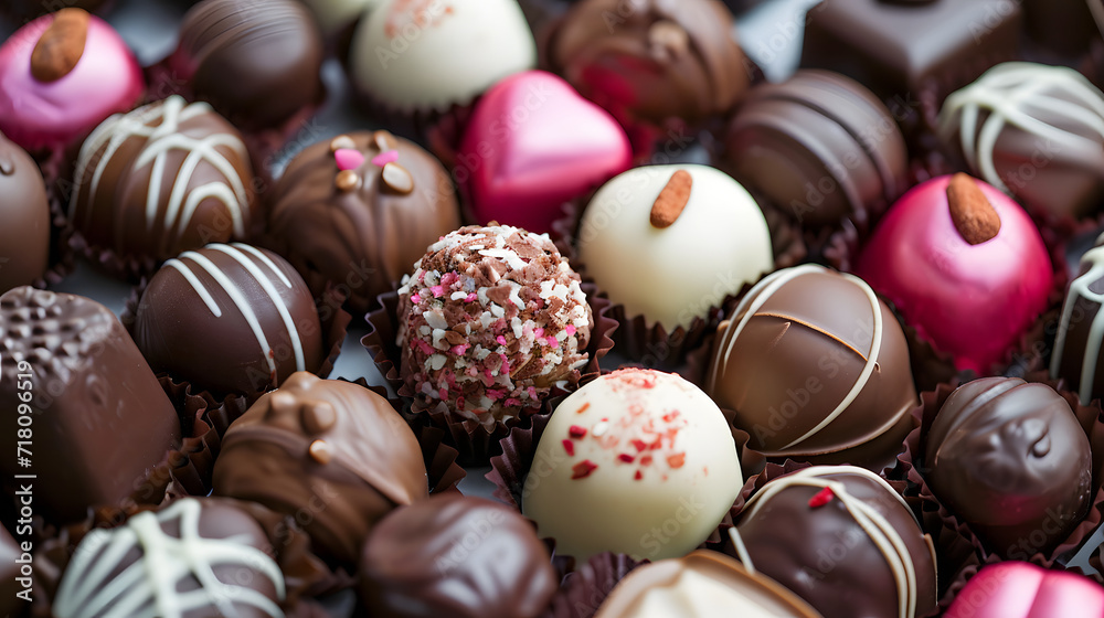 Valentine Assorted Chocolate Hearts Selection Gourmet Gift Box Valentine Assorted Chocolate Hearts Selection Gourmet Gift Box