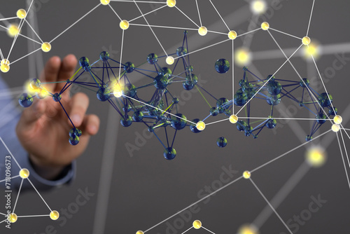 touching global network and...