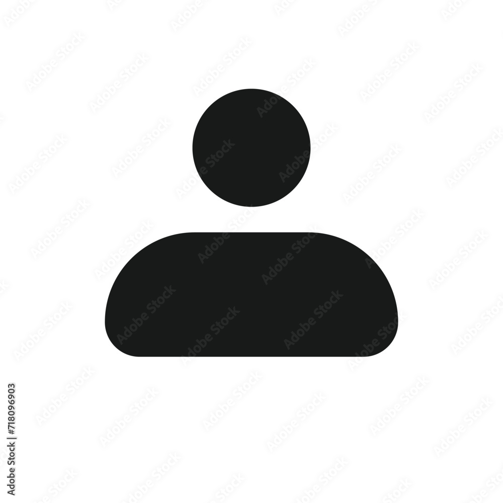 User account profile circle flat icon for apps and websites