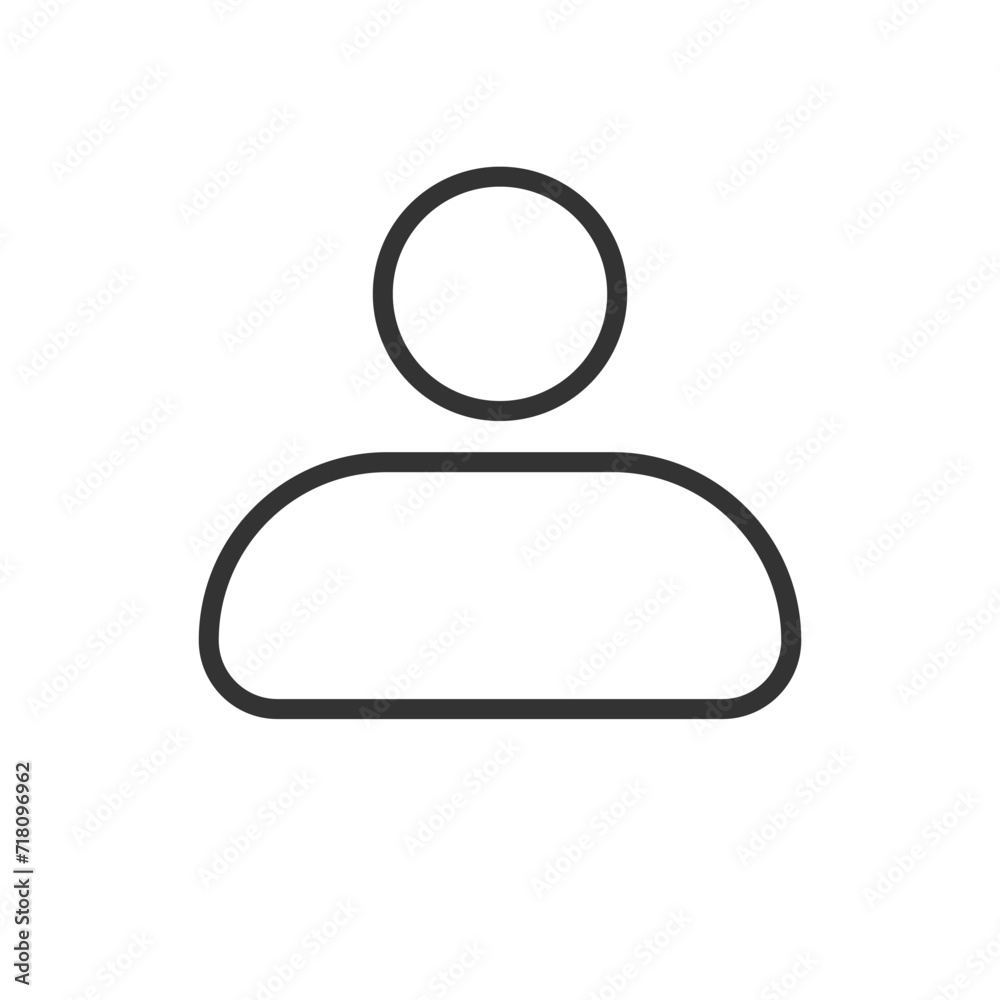 Profile user icon in white background Profile user icon in white background