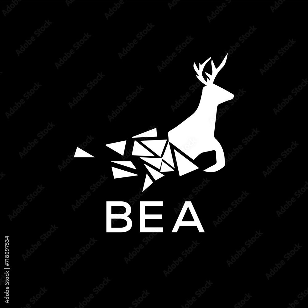 BEA Letter logo design template vector. BEA Business abstract connection vector logo. BEA icon circle logotype.
