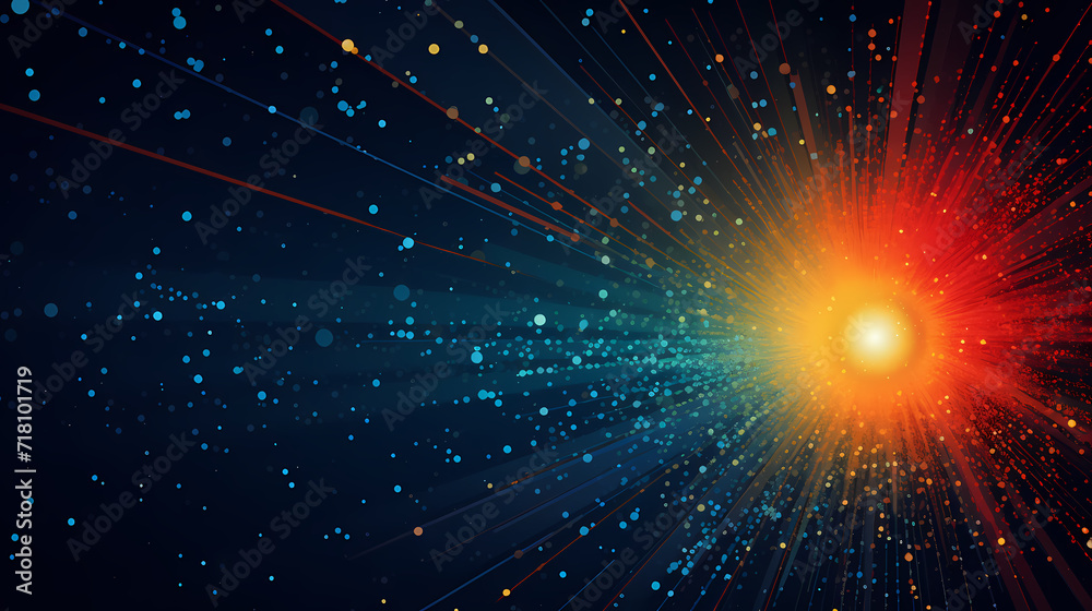 Fototapeta premium Abstract glitter lights background. Blurred bokeh effect