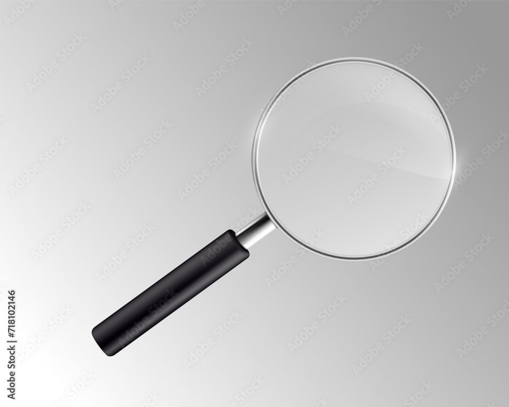 Realistic magnifying glass vector graphics eps10 Realistic magnifying glass vector graphics eps10
