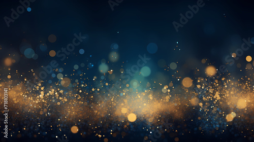 Abstract glitter lights background. Blurred bokeh effect