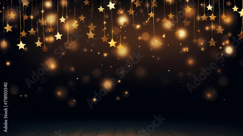 Abstract glitter lights background. Blurred bokeh effect © jiejie