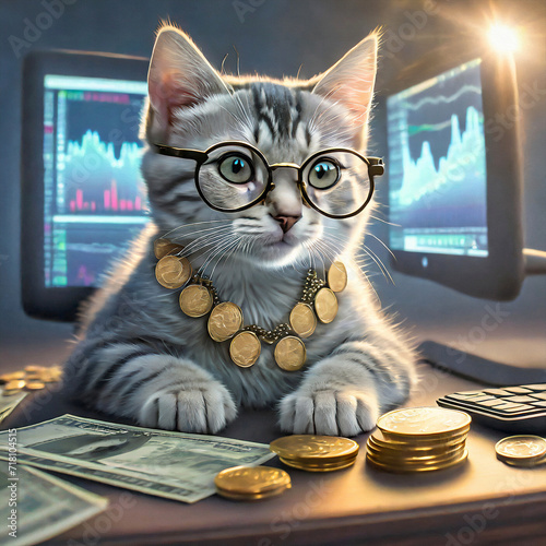 Feline Fortunes: Cats Conquering the Market photo