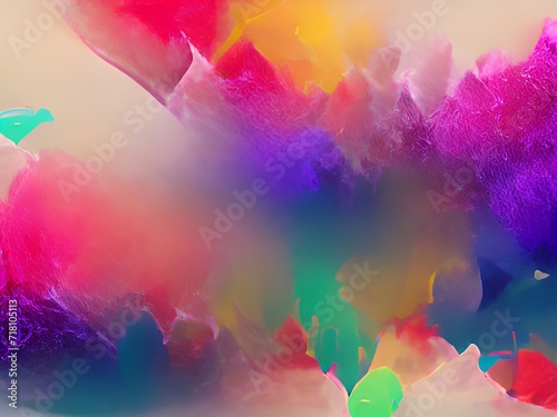 Abstract watercolor background. Generative AI.
