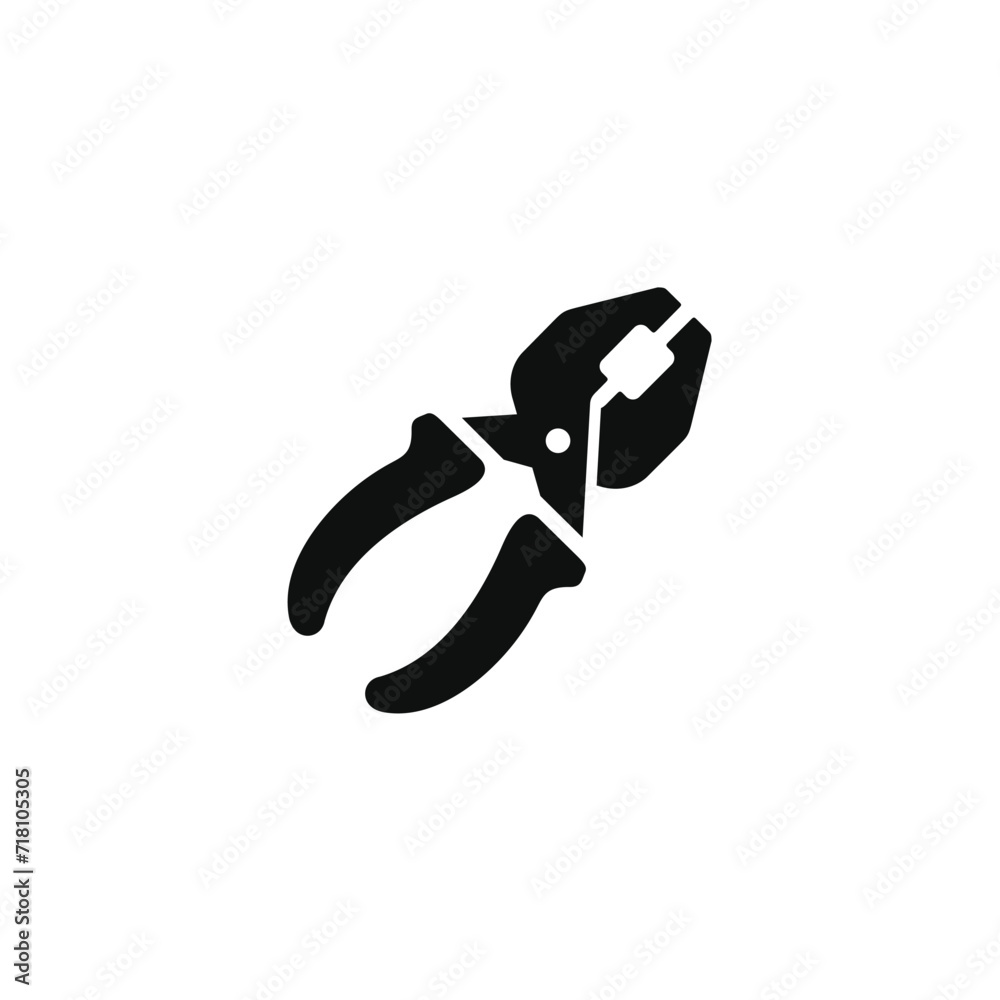 Pliers icon isolated on transparent background Pliers icon isolated on transparent background