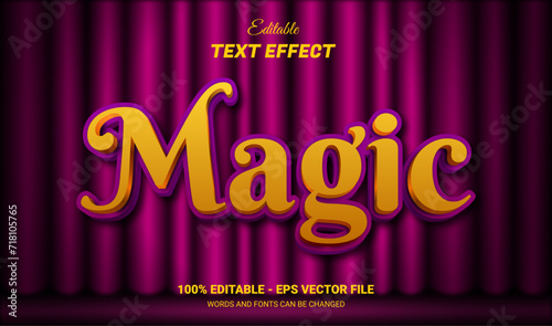 magic editable text effect