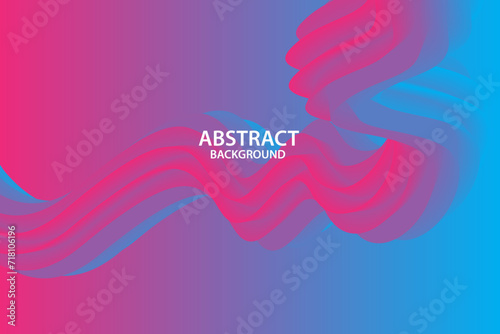 abstract gradient background of red and blue colors with waves, circles lines