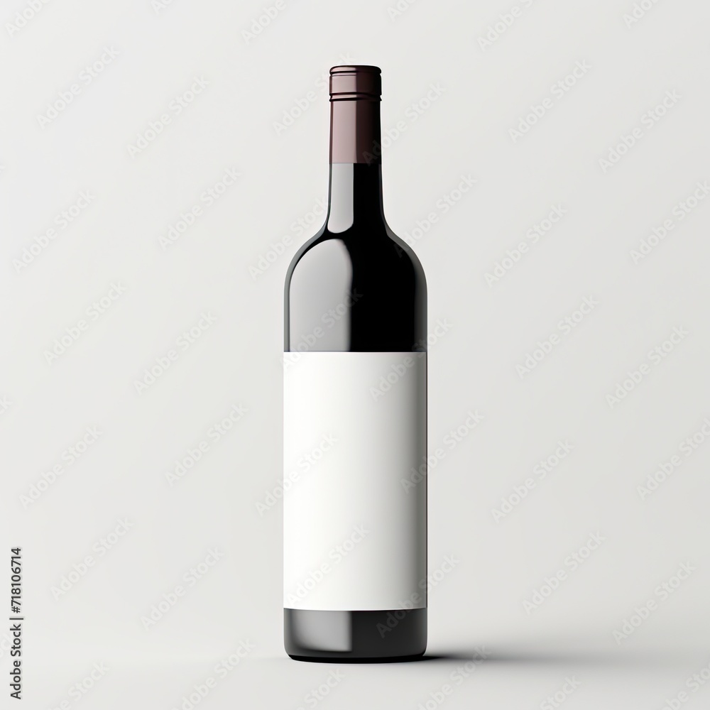 Wine Bottle Mockup, Generative AI Wine Bottle Mockup, Generative AI
