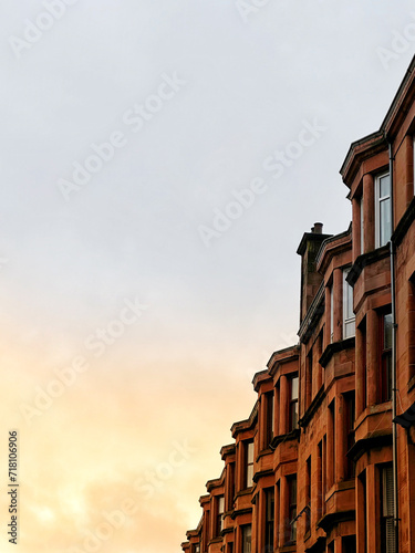Residential houses in Glasgow, Scotland
