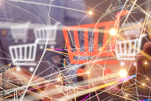 Shopping Cart Flat Design E...
