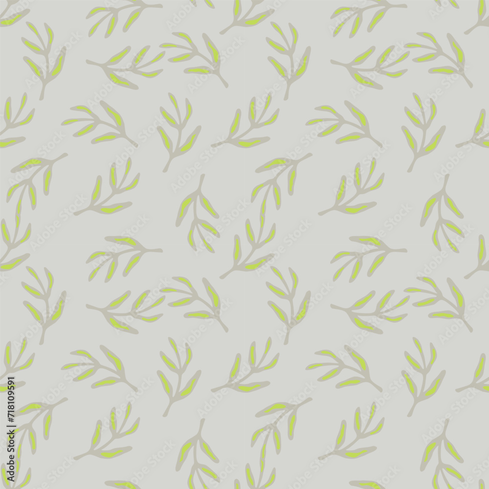 Elegant seamless leaf pattern.