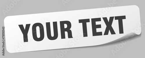 your text sticker. your text label