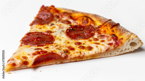 Classic Pepperoni Pizza Slice with Golden Crust