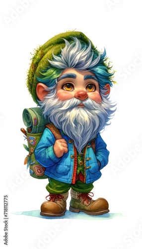 Gnome, vintage style, retro, whimsical, charming, classic, old-fashioned, antique, characterful