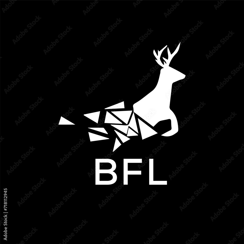 BFL Letter logo design template vector. BFL Business abstract connection vector logo. BFL icon circle logotype.

