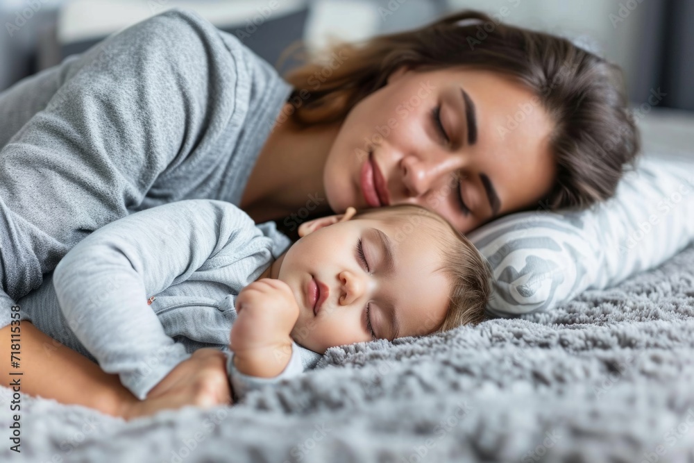 Young mother sleeping with child spending time lying on carpet floor sofa kid daughter family love care happiness joy smiling parents lifestyle relaxation home cute toddler mom young cheerful person Young mother sleeping with child spending time lying on carpet floor sofa kid daughter family love care happiness joy smiling parents lifestyle relaxation home cute toddler mom young cheerful person
