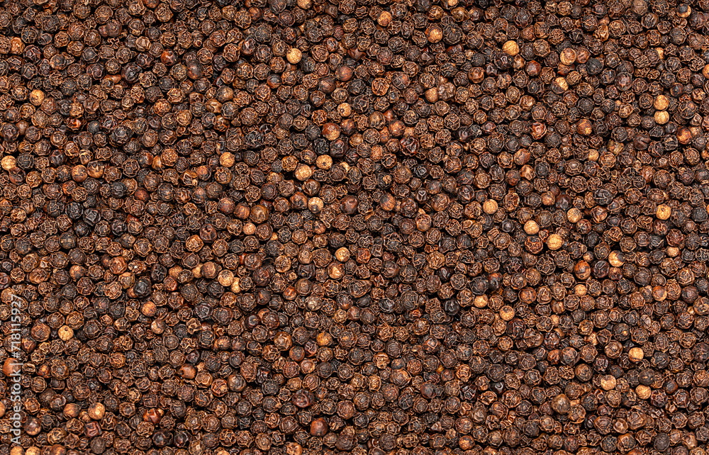 Macro blank photography of raw black pepper, spice, seasoning, condiment, ingredients, whole, grain, seed, peppercorn, spicy Macro blank photography of raw black pepper, spice, seasoning, condiment, ingredients, whole, grain, seed, peppercorn, spicy