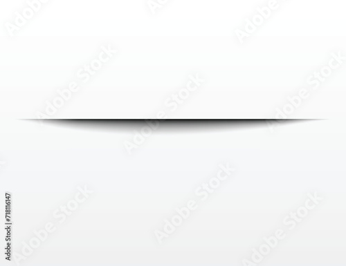 Shadow effect. Realistic blurred edges shadow of isolated template. Rectangular val drop shadow for any vector objects