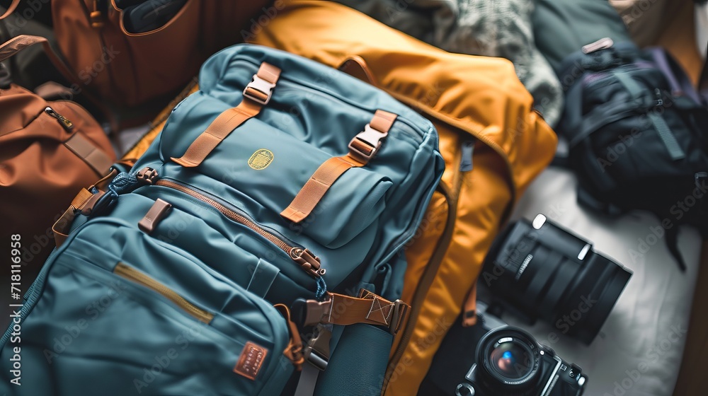 Solo Traveler's Backpack with Essential Travel Gear