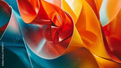 Abstract Colorful Background with Three-Dimensional Quality