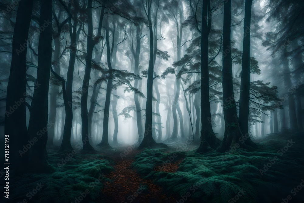 fog in the forest