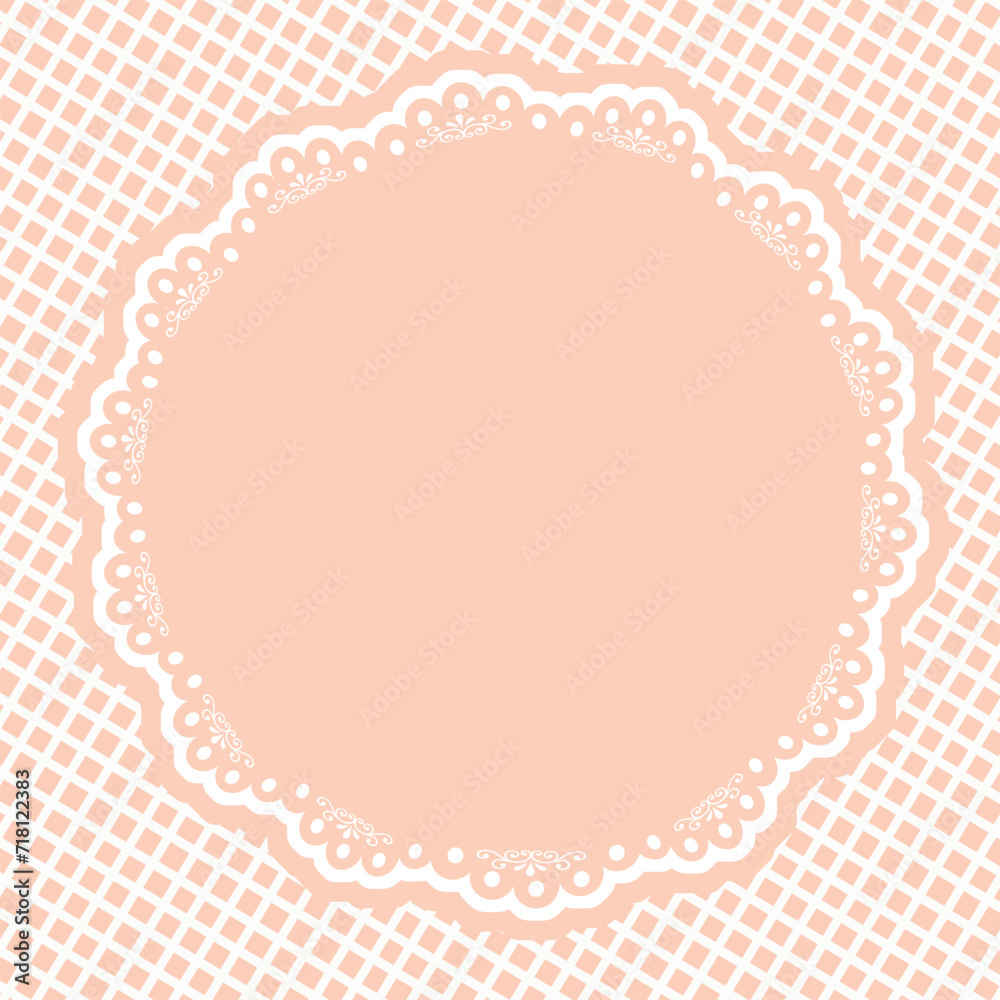 Orange Round Flower Frame , Orange background Orange Round Flower Frame , Orange background