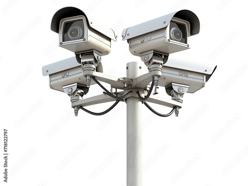 CCTV cameras isolated on transparent or white background, png CCTV cameras isolated on transparent or white background, png