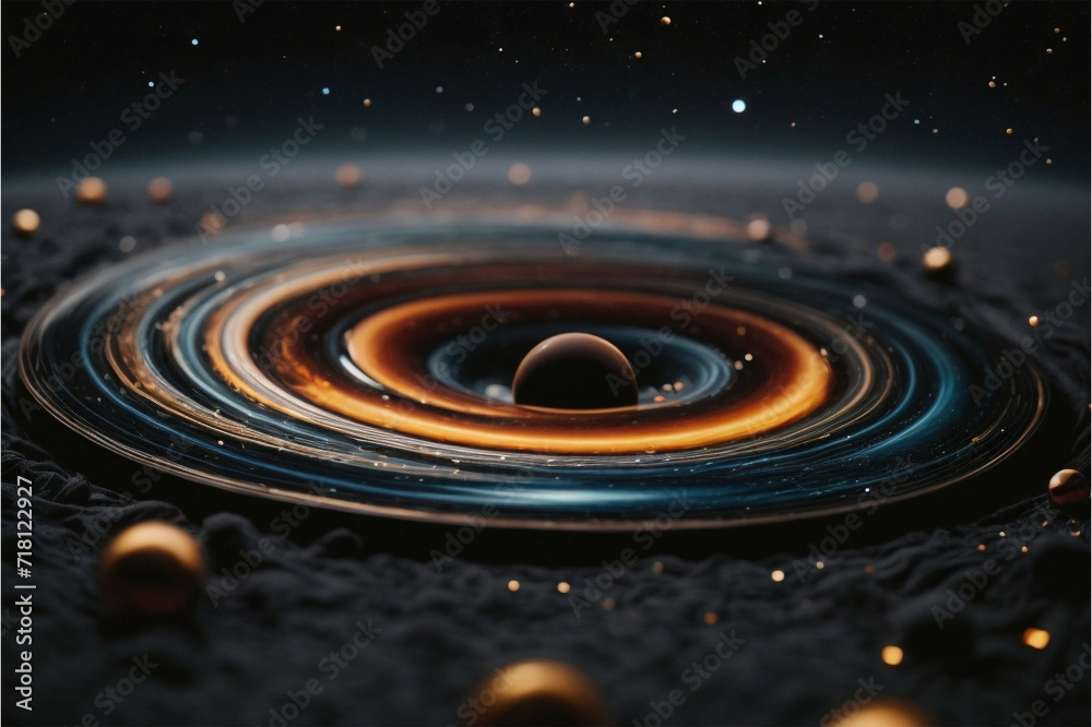 Fototapeta premium Black hole in space 