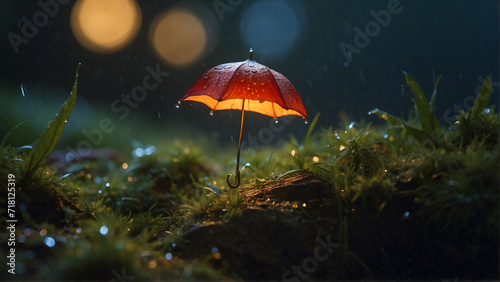    masterpiece     best quality    ultra-detailed   professional gimicalmas 35mm photograph 4k fairy forest in the middle of the night it s raining lay summer night rain macro_shot colorful details na