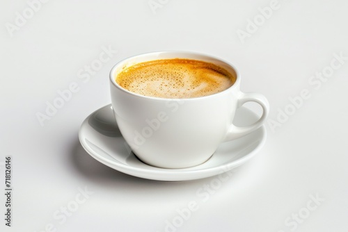 photo of white cup of coffe