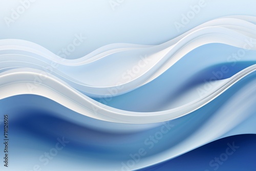 Abstract blue and white waves background