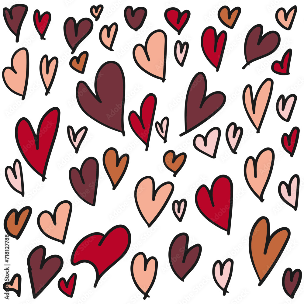 pattern of hearts, love, valentine pattern of hearts, love, valentine