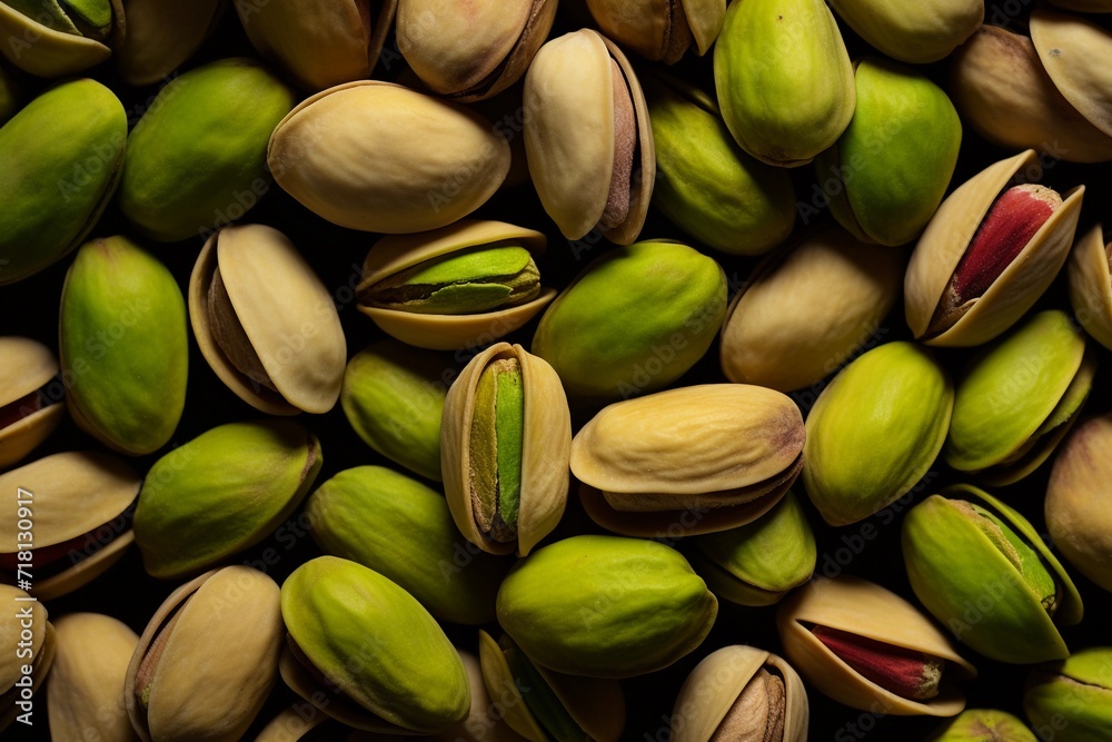 Macro background of ripe pistachios. Close up texture view. Macro background of ripe pistachios. Close up texture view.