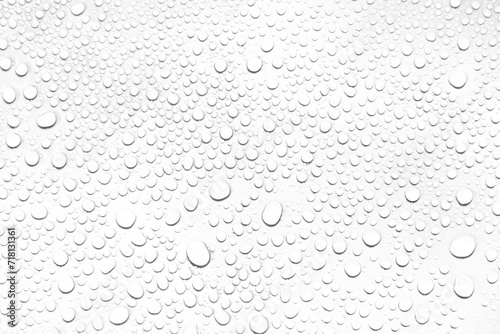 Isolated water drops against transparent background. © prasong.