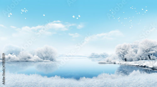 winter lake artwork, complete in white © Sternfahrer