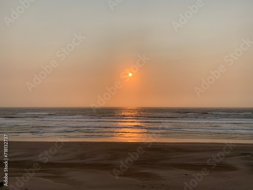sunset on the beach
