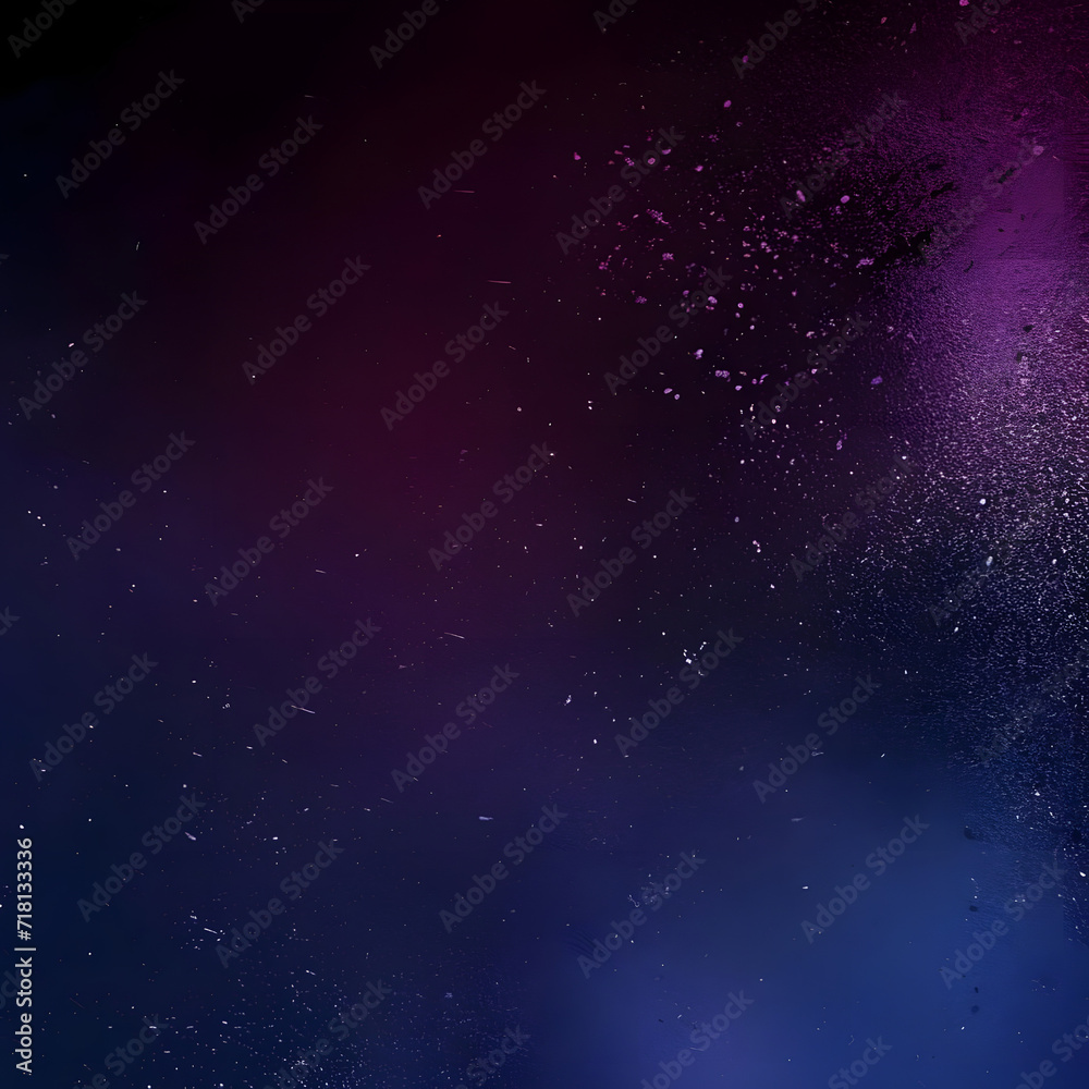 Obraz premium Abstract dark blue and purple gradient background with a glowing black noise texture, ideal for posters, headers, and banners.