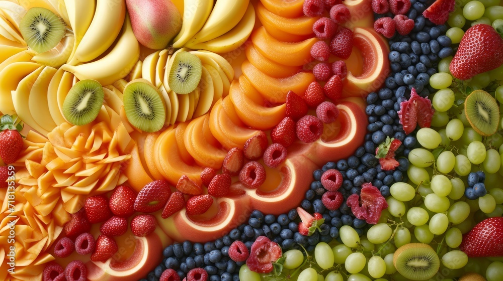 Fruit Art Wallpaper: A Creative and Healthy Way to Decorate Your Screen, generative ai
