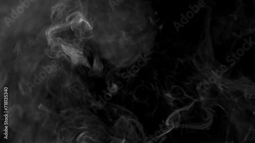 white smoke shoot use black background photo
